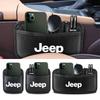 Leather Car Storage Bag Seat Back Center Console Organizer Key Holder For JEEP Renegade Grand Grand Cherokee JK Wrangler Compass