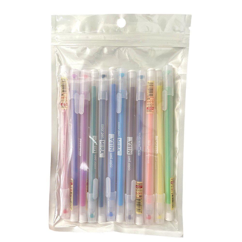 Orange Grove Frosted Transparent Pen: 0.5mm Water-based Ink, Korean Style, Colorful Student Design