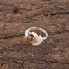Round Yellow Tiger Eye Stone 925 Sterling Silver Promise Stackable Ring Jewelry RR-48-30