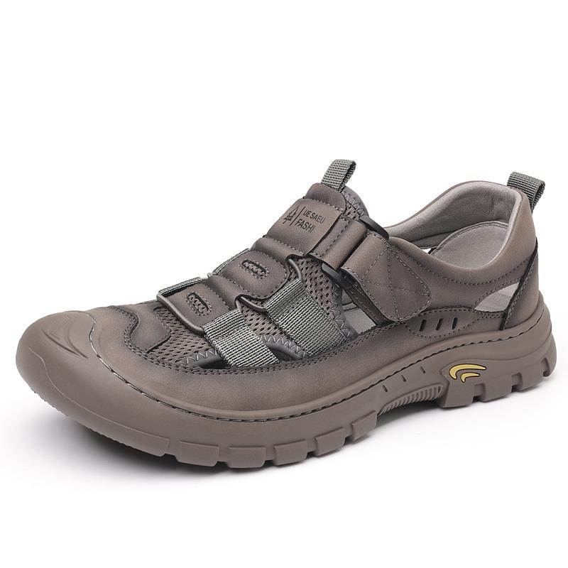 Fashion New Design Men Wading Aqua Shoes Athletic Outdoor Sandals Anti-Slip Rubber Sole Hiking Sandals Quick-Dry Beach Shoe Summer Flats