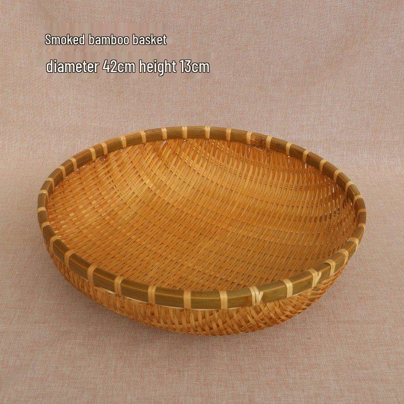 Bamboo Woven Multifunctional Basket: Rice Washer, Fruit Drainer, Vegetable Basket, Steamed Bun & Storage Solution