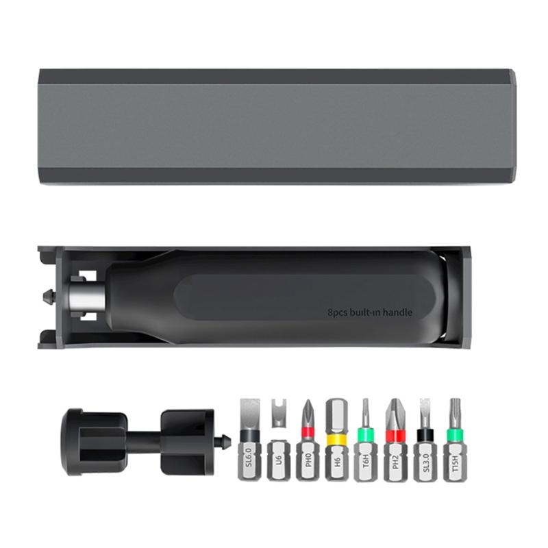 8 In 1 Magnetic Screwdriver Set 8 Piece Multiple Bit Alloy Steel Ergonomic Handle Portable Storage Case 1