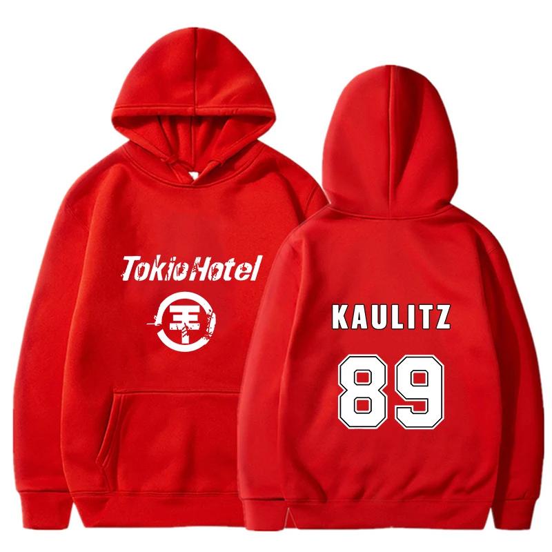 Rock Band Tokio Hotel Men's Hoodies Kaulitz Print Women Hoodie Hip Hop Harajuku Pullovers Unisex Oversized Weatshirts Clothing