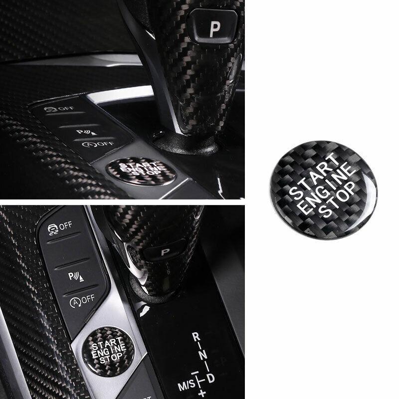 One Start Sticker Decoration For BMW 3 Series G20 - Real Carbon Fiber