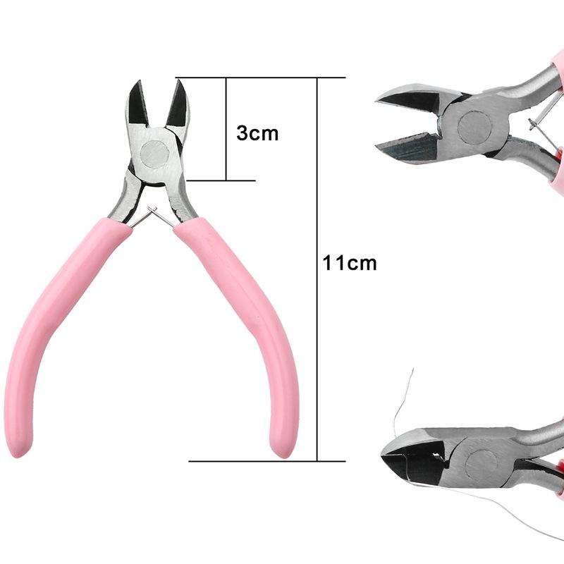 Handmade Trumpet Mini Jewelry Pliers Set: Pointed Nose & Round Nose for DIY Wire Wrapping & Beading