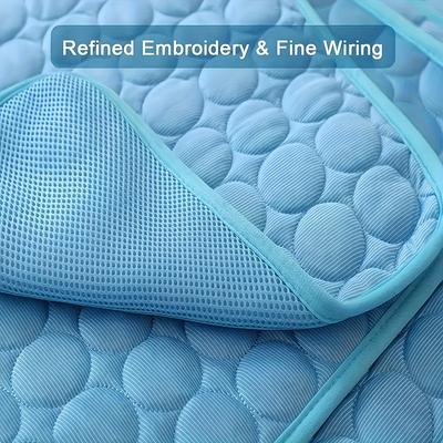 Cooling Pad for Dogs - Ice-Sliky Breathable Polyester Fabric, Lightweight & Easy To Clean Dog Cooling Mat
