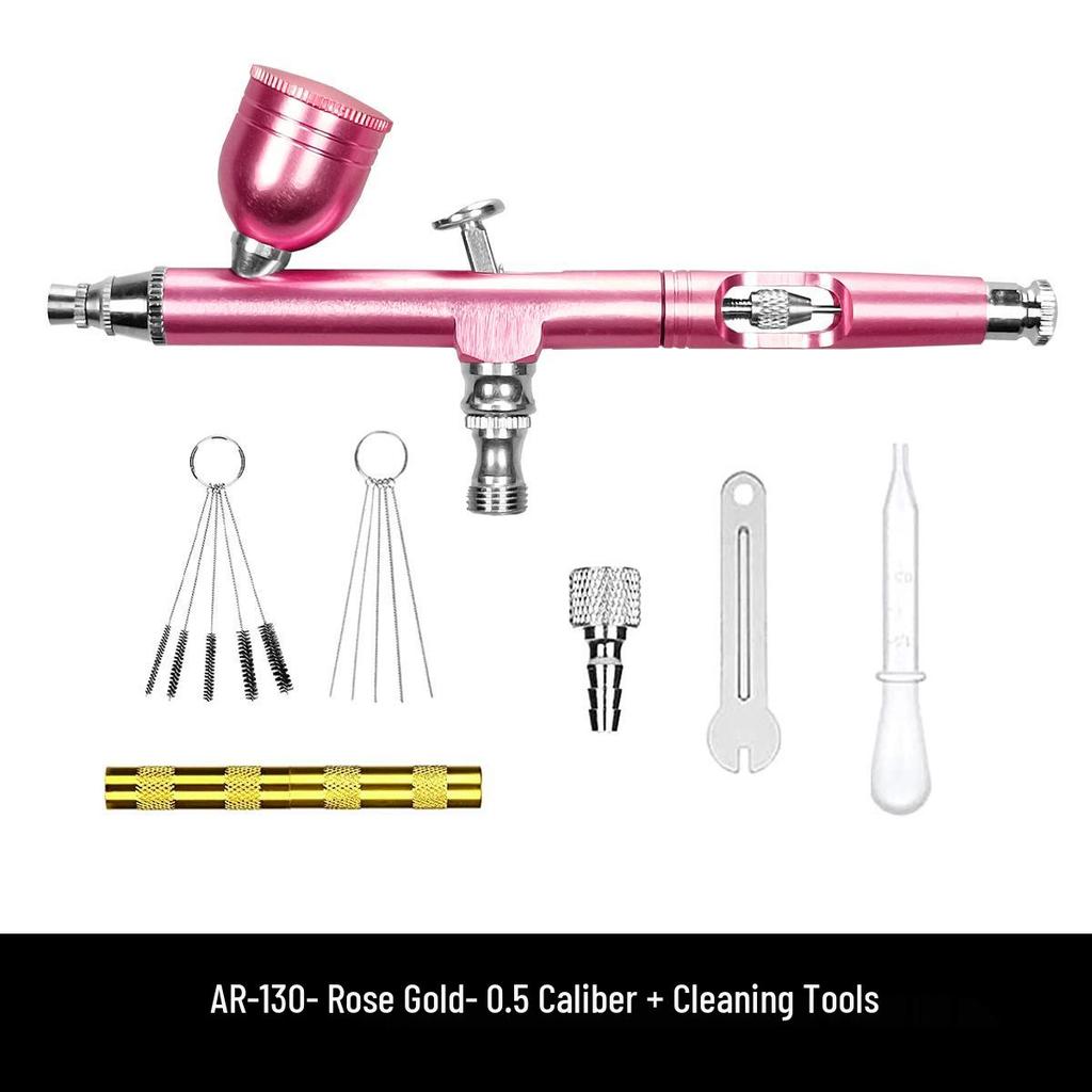 Lightweight 130 Airbrush for Nail Art, Tattoo, Models, Pastry, Beauty, and Oxygen Injection.