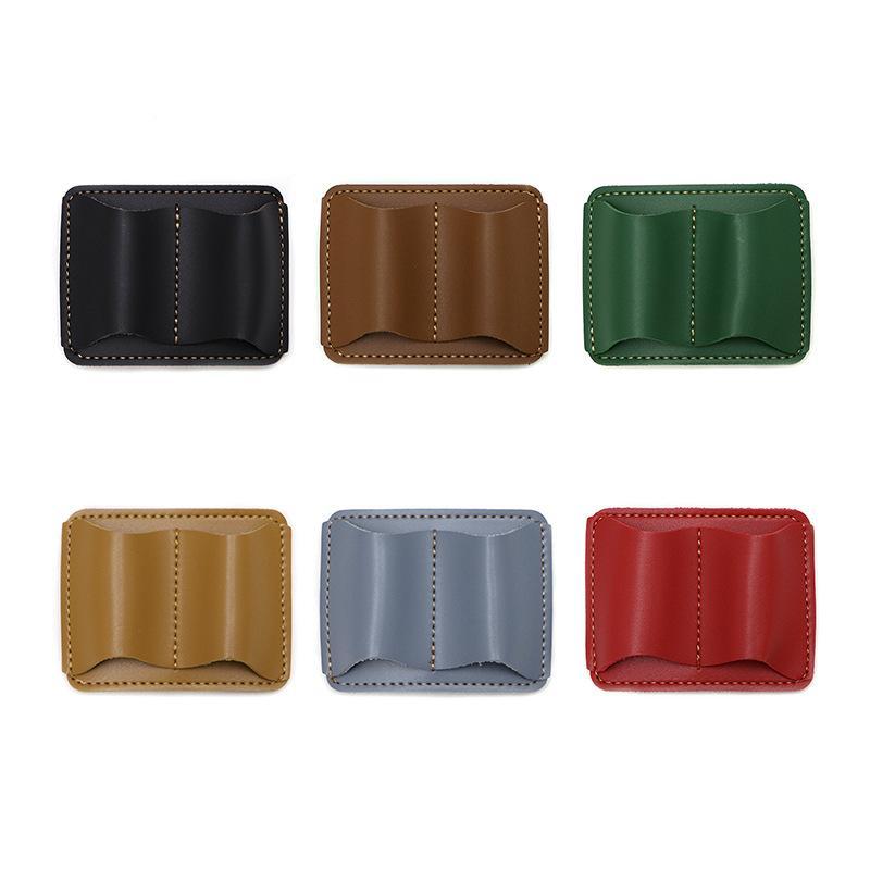 Retro Travel Pencil Holder with Durable Stainless Clip Lightweight Pen Storage Case for Journal Notebook Office Supply