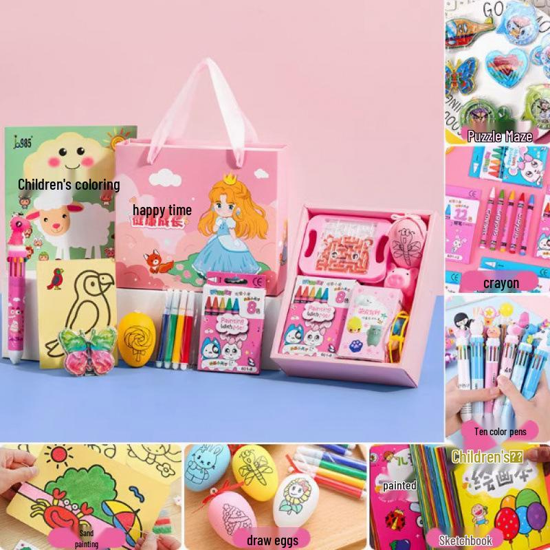 Capybara Schreibwaren Geschenkbox für Kinder: Perfekt für den Kindergarten, den Kindertag oder den Geburtstag - Ideales Geschenk für das Lernen und die Kreativität von Mädchen.