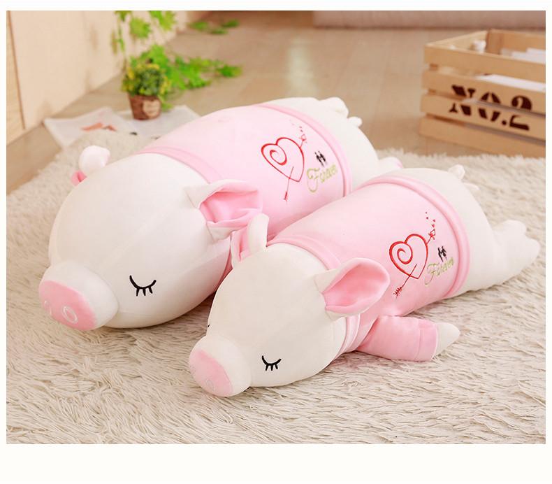 Adorable Large Plush Pig Toy With Soft Down Cotton Filling For Cozy Sleeping Companion