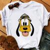 Fashion Disney Cartoon Men Tees Mickey Mouse T Shirt Women Summer Family Clothing Female T-shirts Streetwear Y2k Ladies Blouses