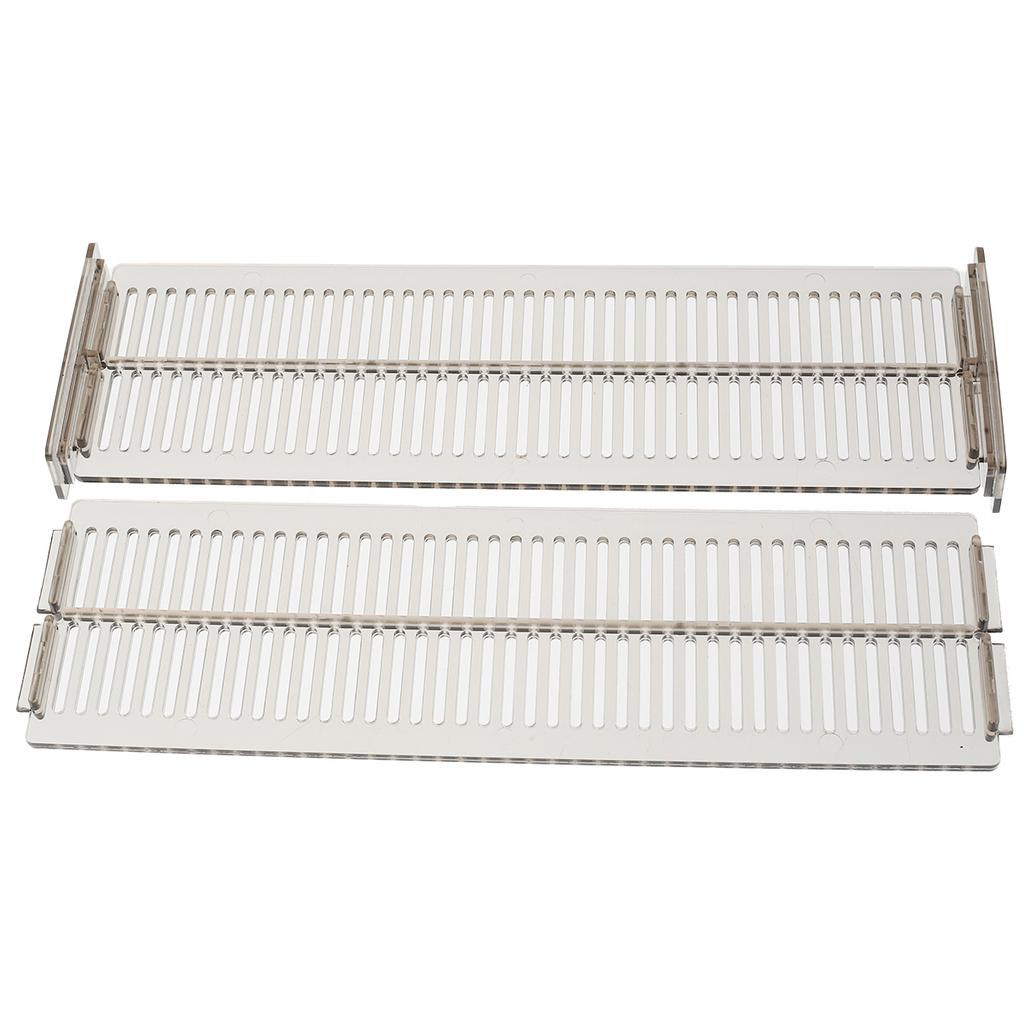 2-20Pcs Adjustable Drawer Dividers Organizer Transparent Expandable Drawer Separators Plastic Kitchen Dresser Storage Box