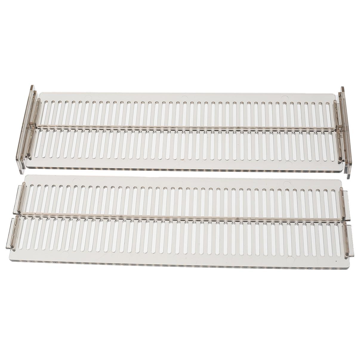 

2-20 шт. Регулируемые разделители для ящиков, органайзер, прозрачные расширяемые разделители для ящиков, пластиковый кухонный комод, ящик для хранения