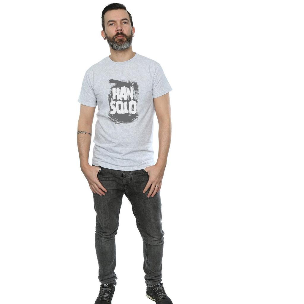 Star Wars Mens Han Solo Text T-Shirt