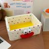 Cartoon Clown Storage Box, Lambswool Desktop Basket for Jewelry & Cosmetics, Xiaohongshu Style