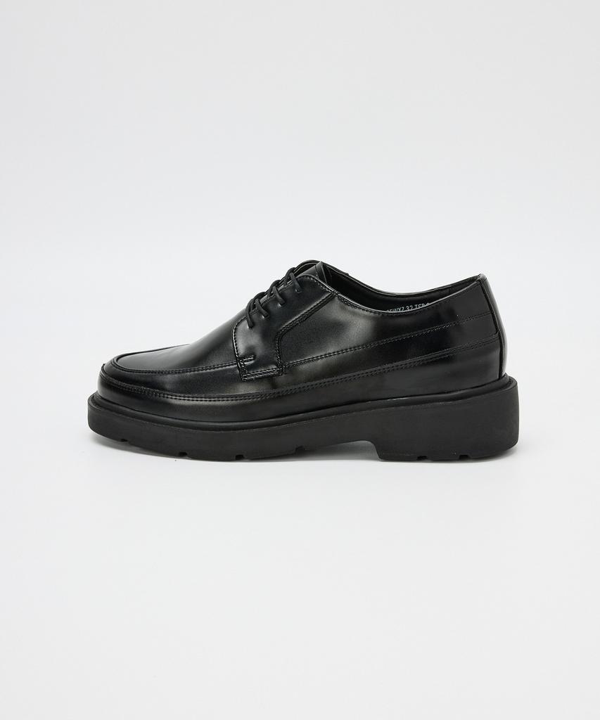 Stco U-Tip Comfort Derby Shoes_Black_Sfwxz32Tsb