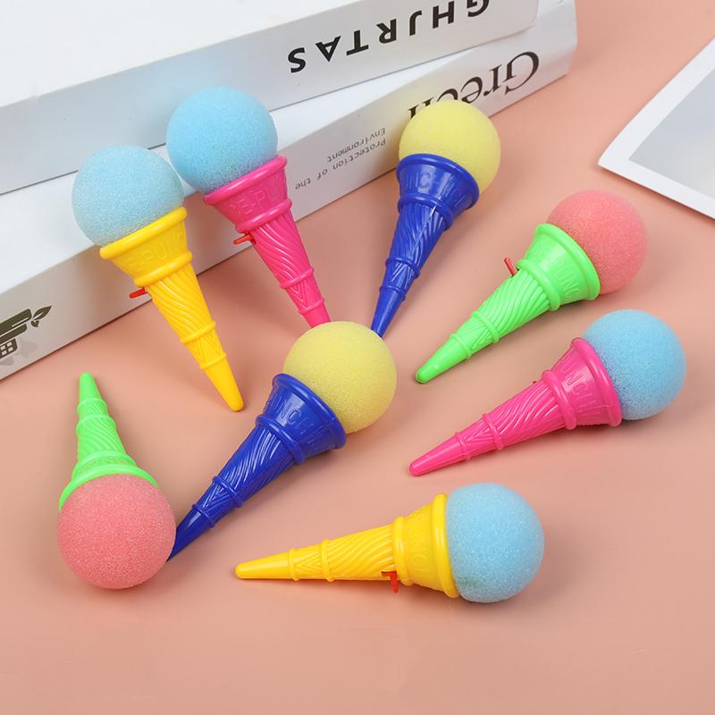

10/5/3PCS Ice Cream Cone Shooters Fun Foam Ball Launcher Bouncing Ball Toys Kids Birthday Party Favors School Rewards 1Pcs