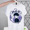 Mob Psycho 100 Shigeo Kageyama T Shirt Men Retro Washed Tops Tees Harajuku One Anime Manga Tshirt Streetwear Hip Hop T-shirts