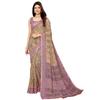 Yashika Women' Linen Blend Printed Saree with Blouse Material Perfect for 2024' Festivals & Occasions! Beautifully C
