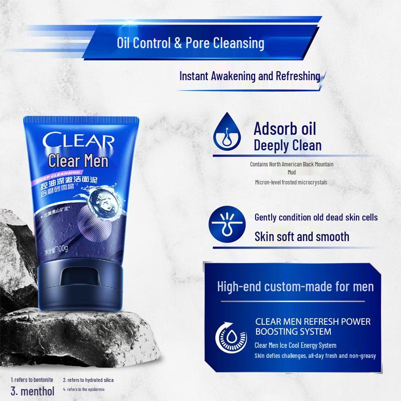 Clear Men Anti-Dandruff Shampoo & Facial Cleanser Set