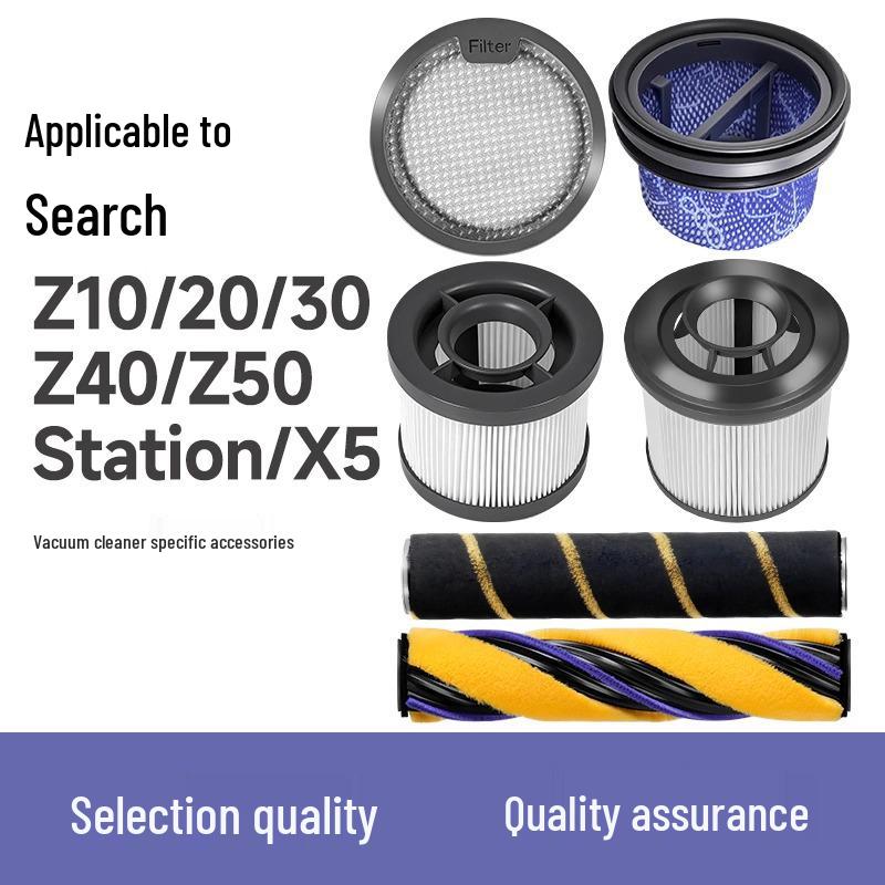 Dreame Z-serien Dammsugartillbehör: Rullborste & Filter för Z20/Z30/Z40/Z50/Z10 Station