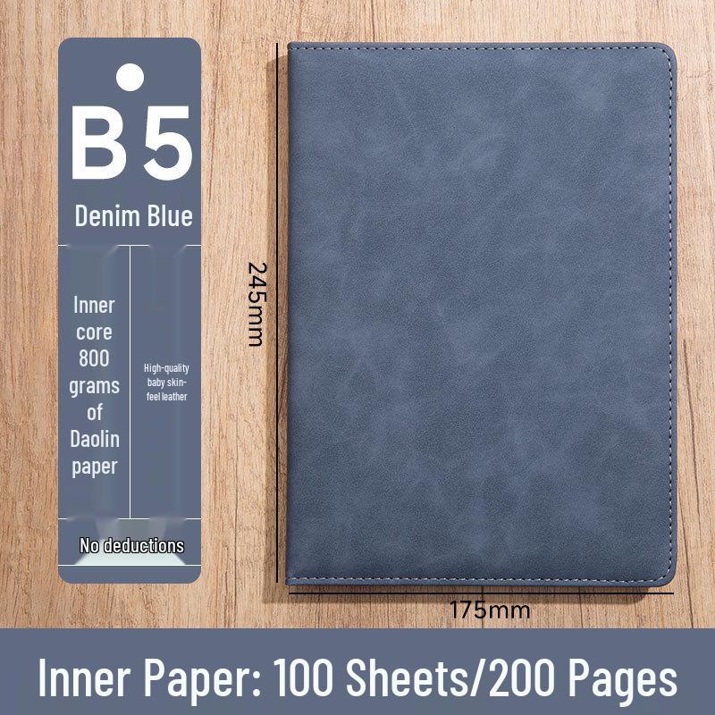 Custom Logo A5 High-End Office Notebook with Premium Cover and Inner Pages