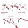 Turezing Women's Print Prescription Glasses Metal Hinges Anti-Reflective Sunglasses +2.0 +2.5 Fashion Eyewear