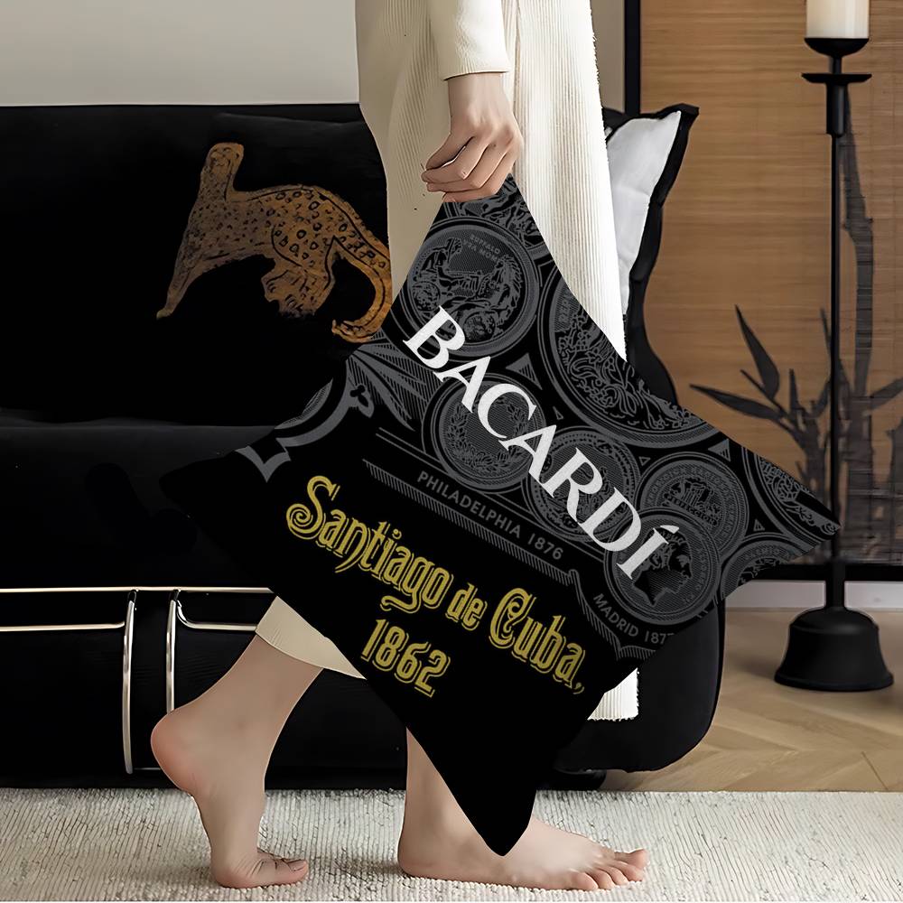 B-Bacardi Rum Vampire Bat Lucky Dragon pillow cover sofa cushion cover home room decoration children gift