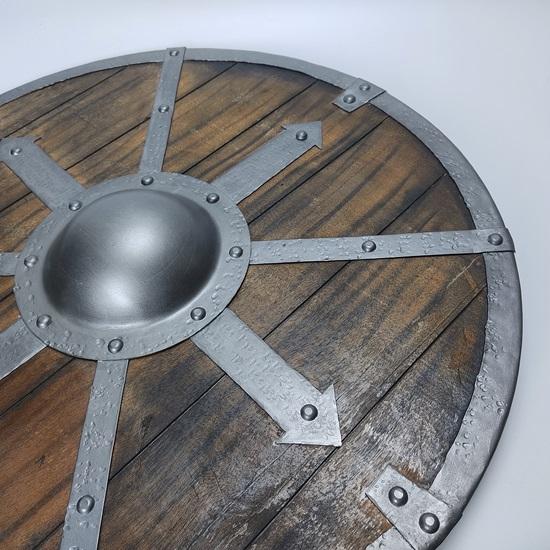 60.96 Cm Wooden Shield, Medieval Viking Shield, Viking Replica Shield, Medieval Warrior Shield