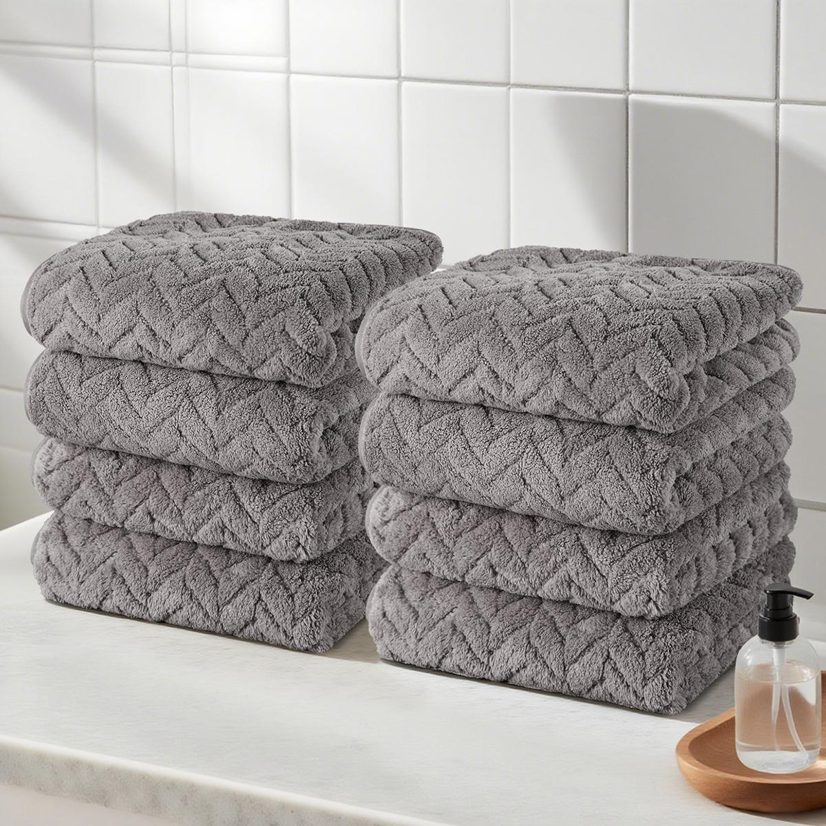 

4/8/12-Piece Multi-Purpose Towels Superior Absorbency High Color Fastness Quick-Dry Kitchen, Living Room, Spa, Travel 70x140cm&1pc