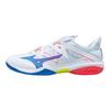 Mizuno Wave Claw Neo 2 Niskie Trwałe Antypoślizgowe Buty do Badmintona Unisex Czerwono-Niebieskie 71GA227013