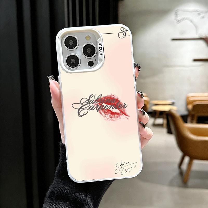 CR66 S-Sabrina C-Carpenter Soft Phone Case for iPhone 15 16 17 Pro Max 17Air 16E 14 Plus 13 12 Mini Shockproof Cover Back Shell