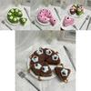 Cartoon Style Plush Dessert Charm With Short Plush Material For Kids Backpack Decor