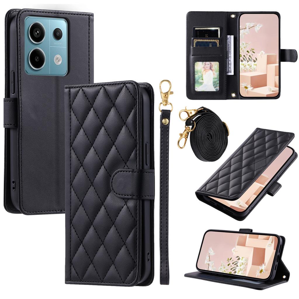 Para Xiaomi Redmi Note 13 5G Carteira Capa de Telefone Suporte Couro PU Capa Flip