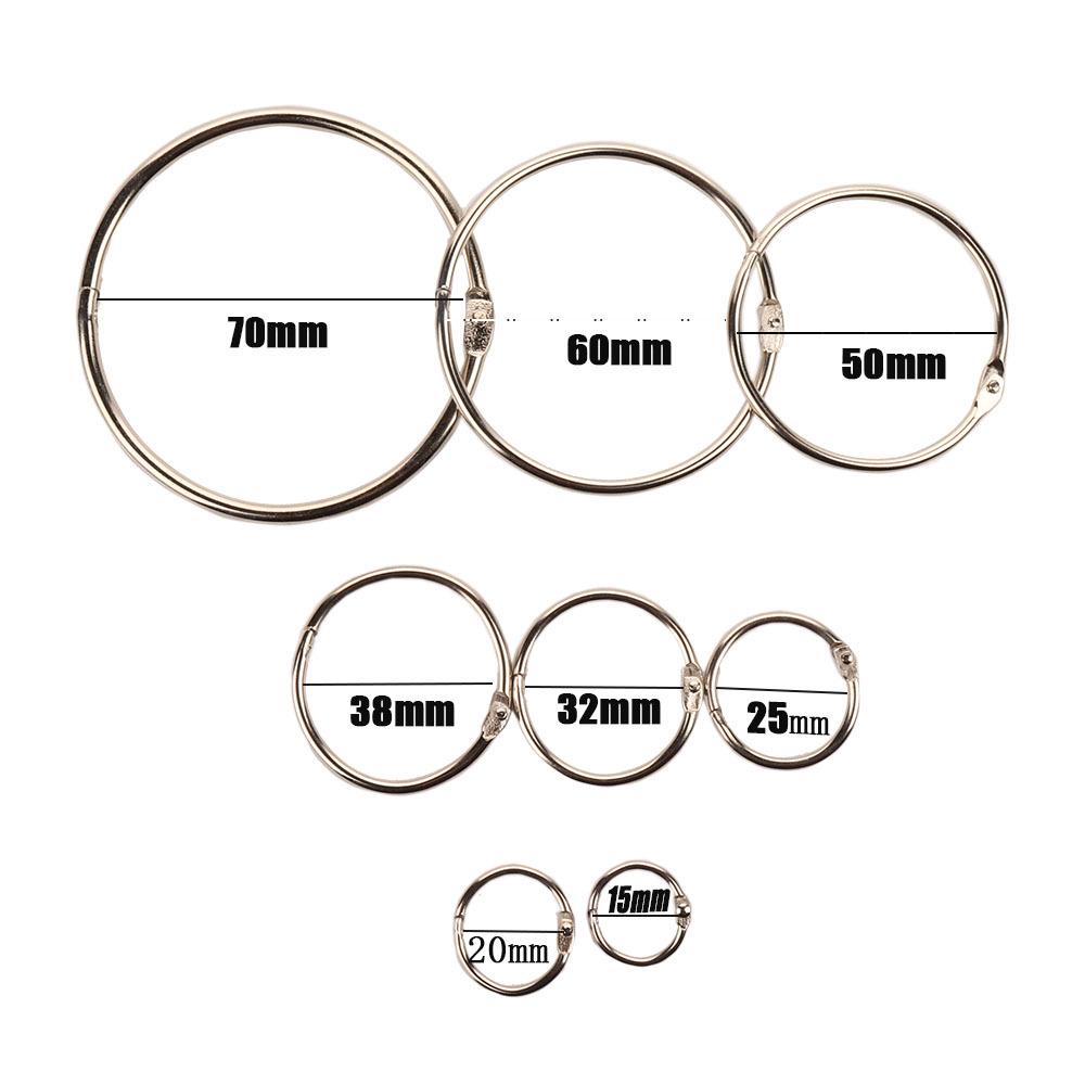 Iron Binding Rings for Books and Calendars, 38mm Diameter, Loose Leaf Opening, In Stock