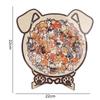 Puzzle 3D en Bois Chat Forme Irrégulière - Jouet Mignon à Empiler Amusant Cadeau
