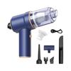 [Kouizam] Domestic Brand Powerful Rechargeable Handy Cleaner for Cars with 2 Filters for Home Use Small Vacuum Cleaner with Blower Function Suction &