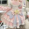 Lolita Dress Dress Spring Summer Autumn Dreamy Cute Ribbon Lolita Gothic Lolita Young Lady Star Pattern Sailor Collar Sweater Clothing Girly Cosplay