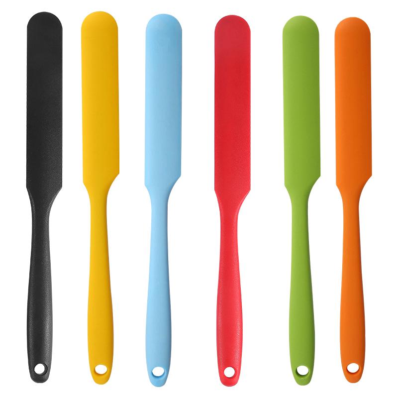 Silicone Long Scraper Cream Long Knife Scraper Cake Making Small Accessories Silicone Spatula Baking Tools For Cakes