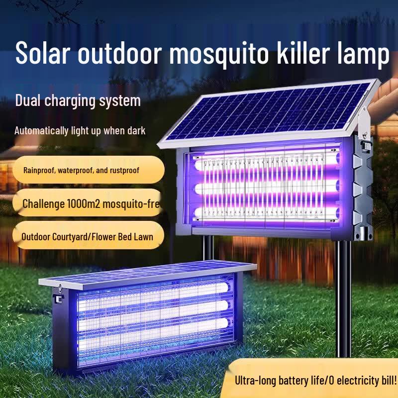 Aoxing Solar Outdoor Waterproof Mosquito & Fly Killer Lamp