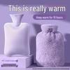 Plush Hot Water Bottle - Hand, Foot, and Bed Warmer, Small Size