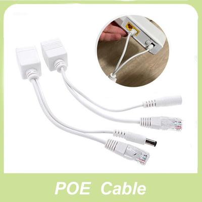 POE Splitter Switch POE Kabelový adaptér Páska Stíněný 5V 12V 24V 48V Napájecí kabel 5.5*2.1mm