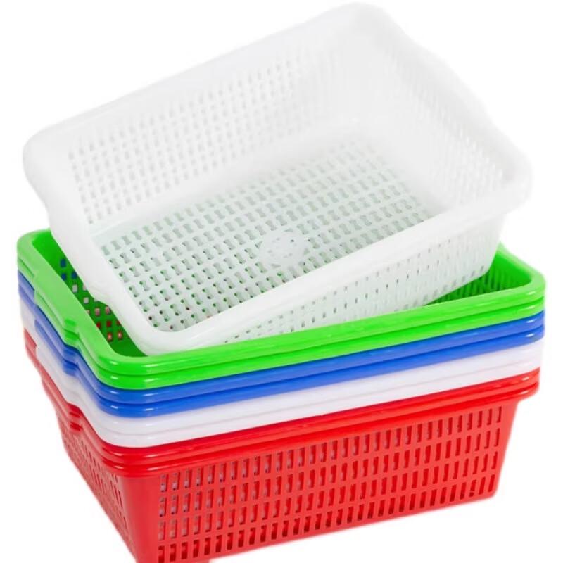 Rectangular Plastic Storage and Washing Basket