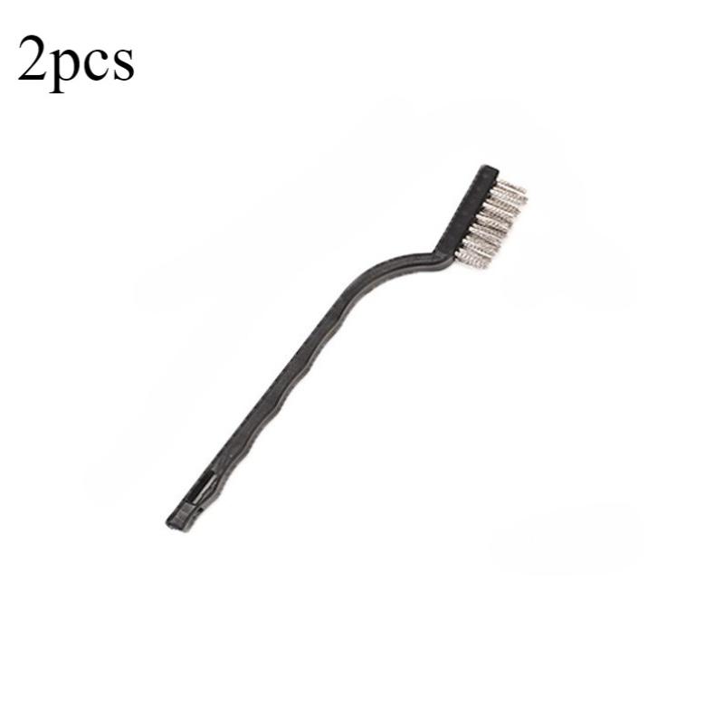 2pcs Stainless Steel Brushes Cleaning Brush for Degreasing Stove Nylon Steel Wire Brush Cleaning Tools Kitchen Accessories