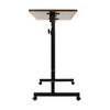 Adjustable Height Standing Desk, Portable Laptop Desk, Rolling Computer Stand with Adjustable Height  Flexible To Move and Fix