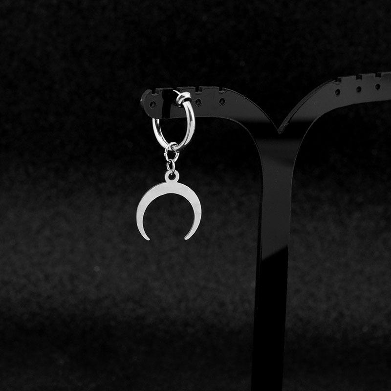 

Серьги-луны из нержавеющей стали в стиле Харадзюку, нелиняющие клипсы