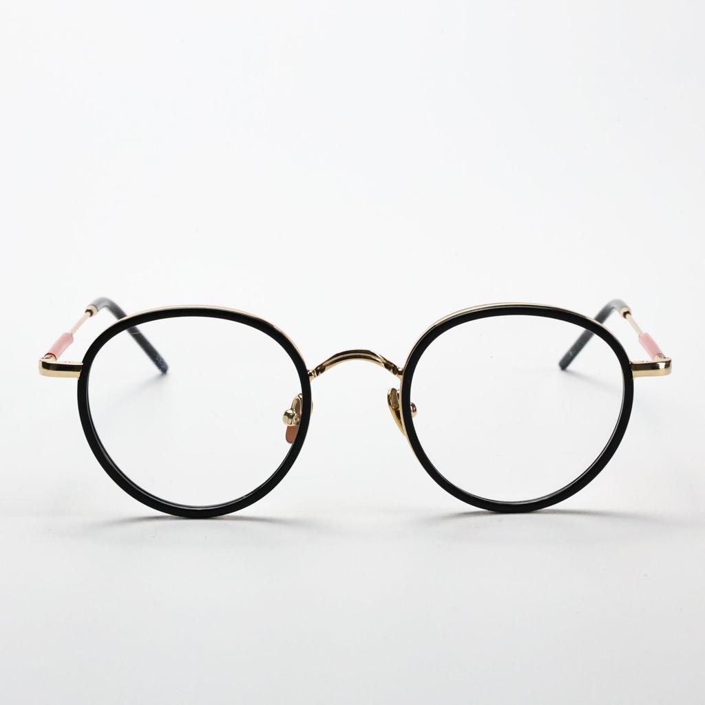 Unisex Full-Rim Pure Titanium Eyeglass Frames with Acetate, Prescription-Ready for Myopia