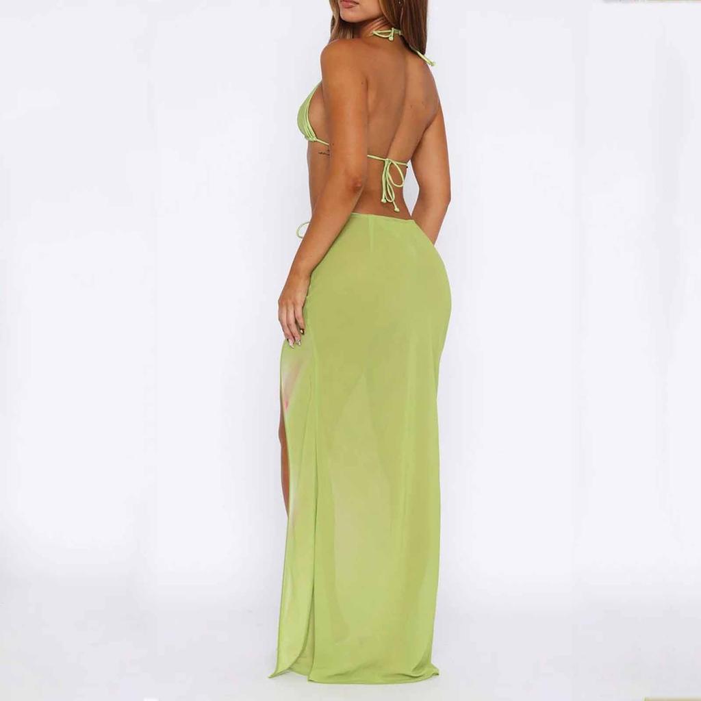 Modischer Sexy Bikini Badeanzug für Damen, Dreiteiliges Strand- & Spa-Set, Sommer-Resort Poolparty Bademode