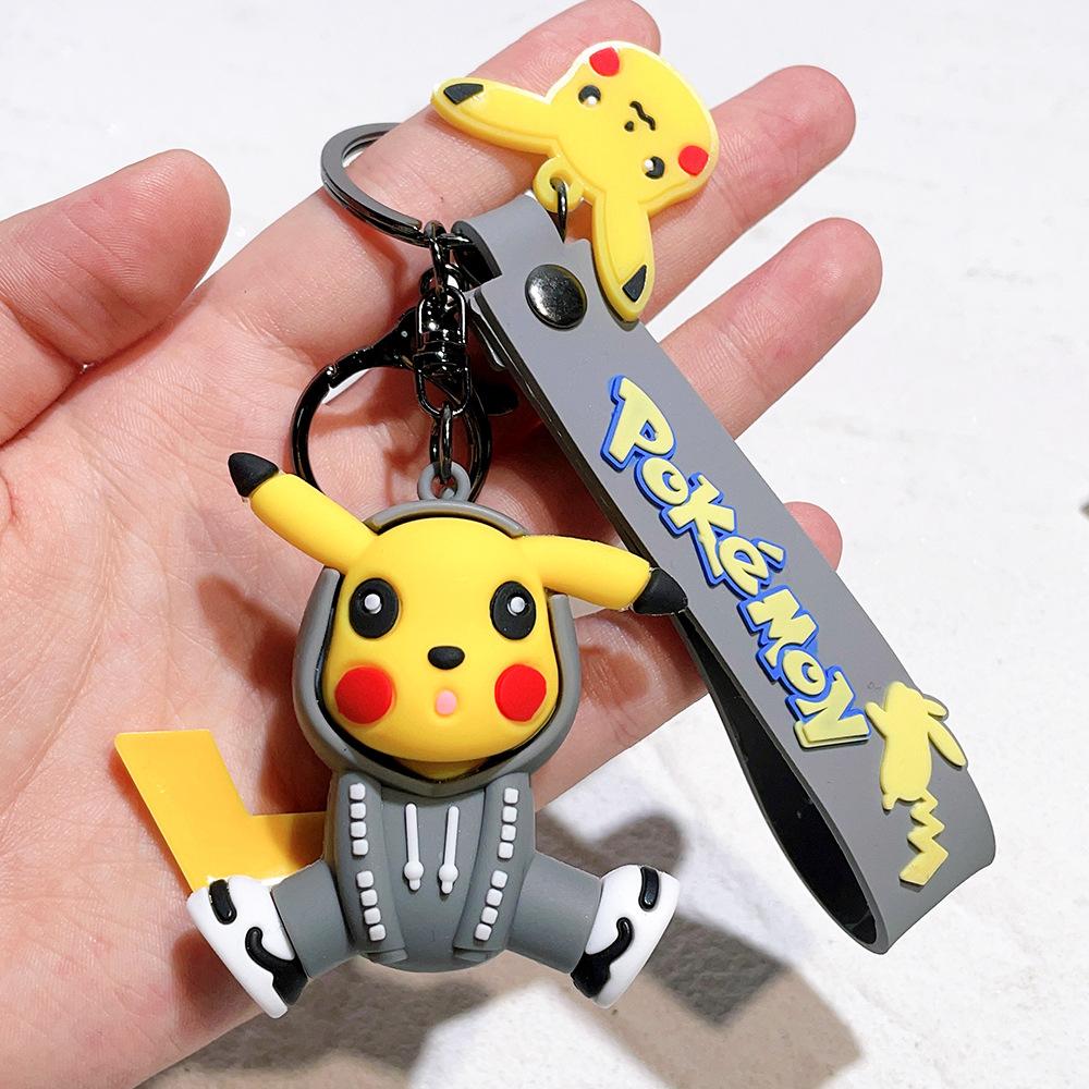 85 Styles Pokémon Pocket Monster Keychain Bag Decor Pikachu Desk Ornaments Car Key Chain Accessories Small Gift Between Friends