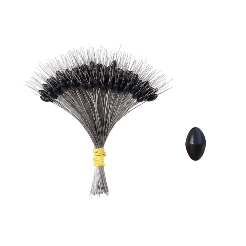 300Pcs Silicone Space Bean Fishing Bobbers Stoppers Float Stops Oval/Cylinder Fishing Bobbers Space Bean Easy to Use